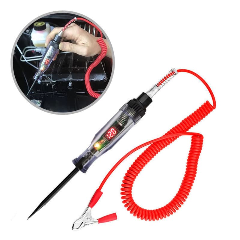 Testador De Circuito De Tensão Automotiva-Luz De Teste De Sonda De Diagnóstico 6V/12V/24V Para Carros E Caminhões