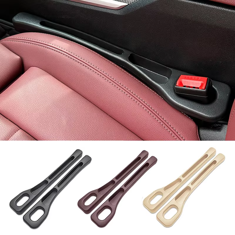 1 Par De Assento De Carro Gap Filler À Prova De Vazamento Tira De Enchimento Armazenamento Do Universal Costura Lateral