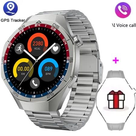 GT5 Pro Smartwatch - Novo Lançamento 2026, GPS Integrado, Acesso por NFC, Tela Touch AMOLED