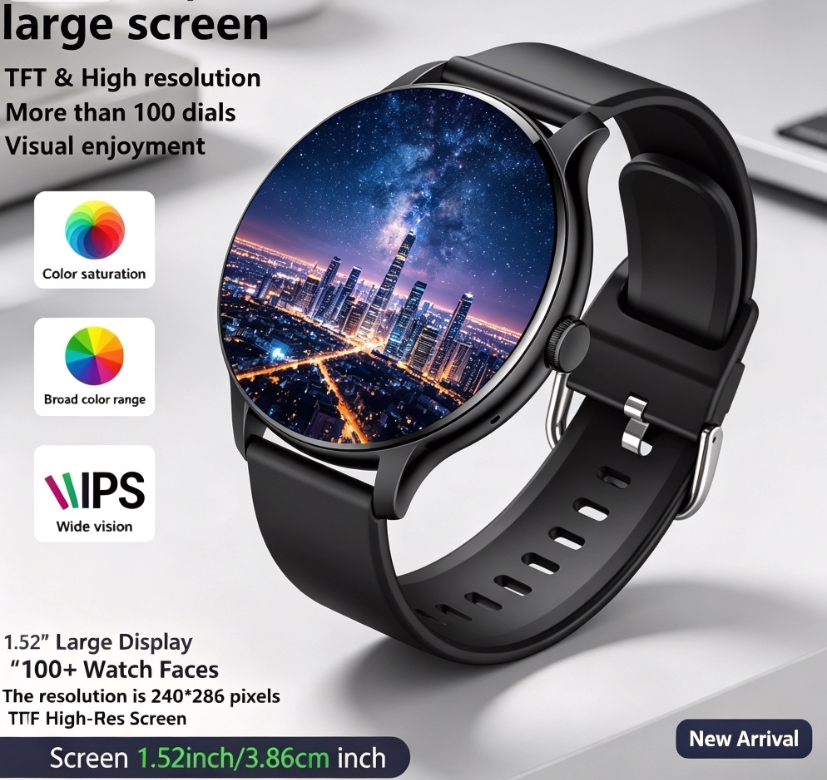 Smartwatch 2026 GT3, AMOLED, Chamada, Esporte, Lançamento