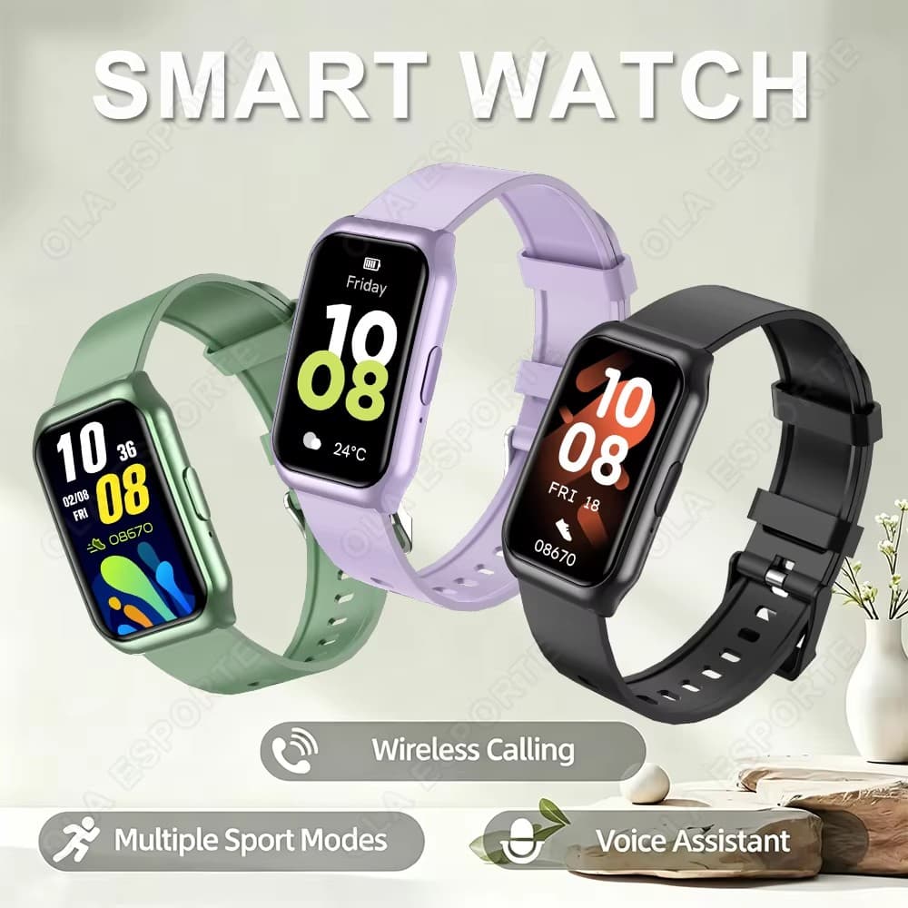 Novo Relógio Inteligente para Esportes Fitness para Mulheres e Homens, Chamada Bluetooth, Conexão Sem Fio, Relógio