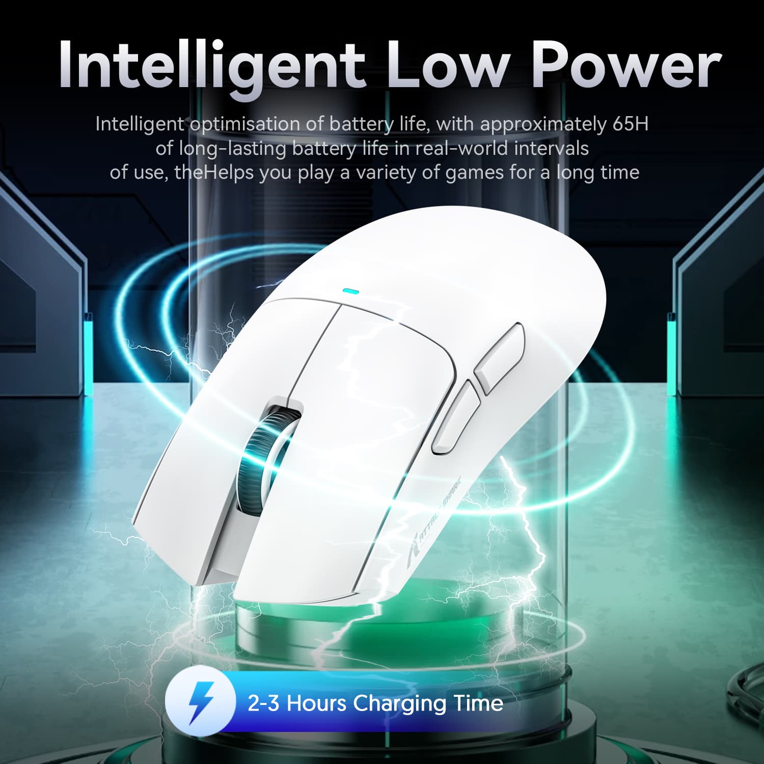 ATTACK SHARK X11 mouse para jogos com base de carregamento magnético, sensor PixArt PAW3311, compatível com